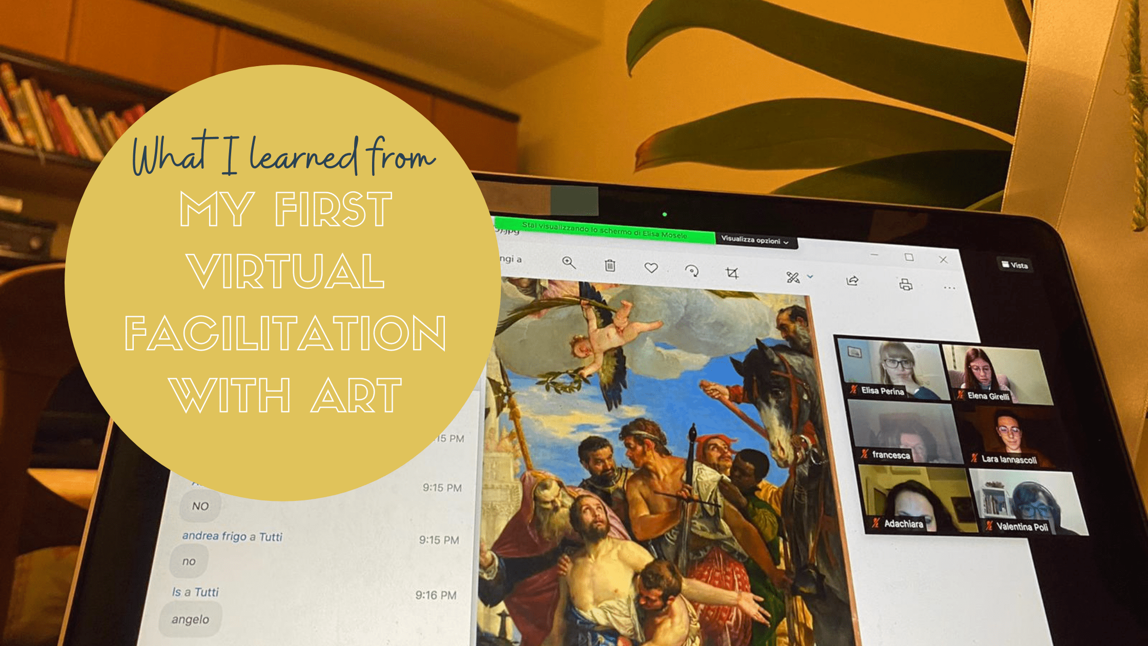 What I learned from my first virtual facilitation session with art