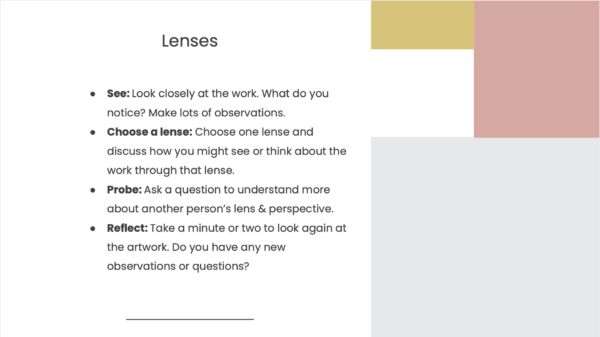 Lenses Thinking Routine