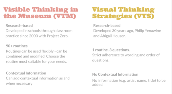 The 8 Key Differences between Visual Thinking Strategies and Visible Thinking in the Museum